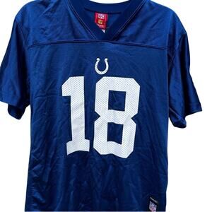 Women’s colts #18 Reebok jersey size xl blue and white nfl manning